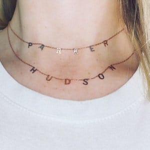 Customer photo review of Personalized Name Necklace