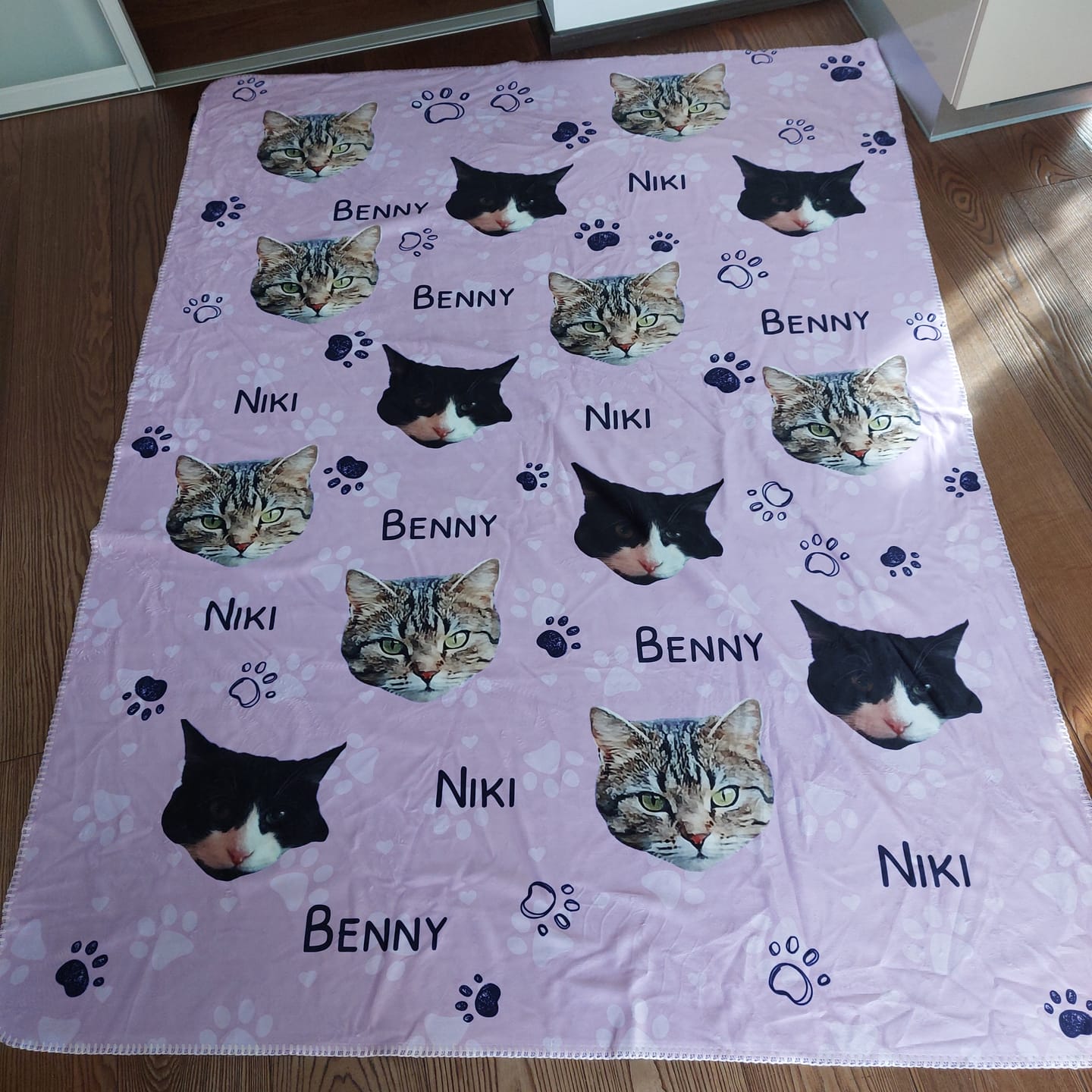 Customer photo review of Haustierköpfe - Individuelle Decke