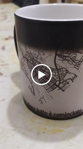 Customer video review of Tazza magica personalizzata 325ml