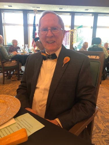 Customer photo review of The Monte Carlo- Feather Bow Tie
