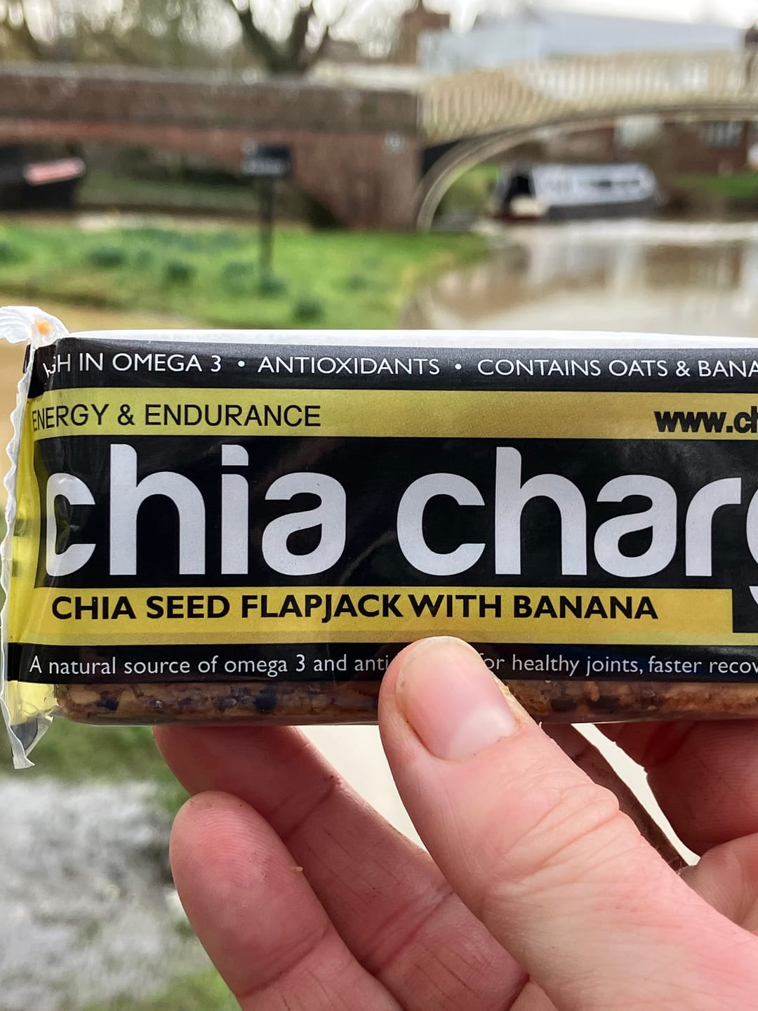 Customer photo review of Chia Energy Flapjacks 80g x 23 - Salted Caramel, Banana, Berry, Original