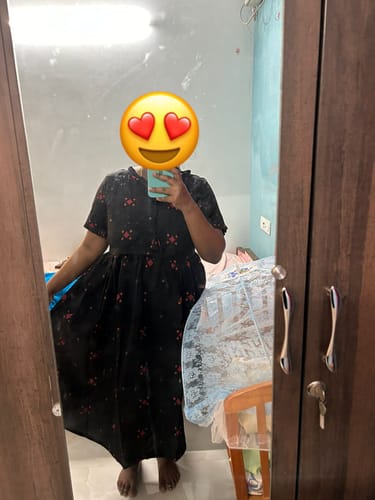 Customer photo review of Black Handloom Maxi