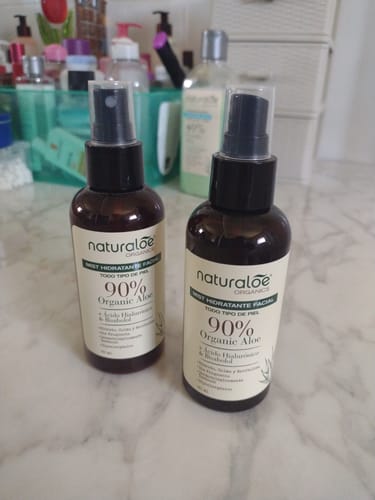 Customer photo review of Mist Hidratante Facial 140ml