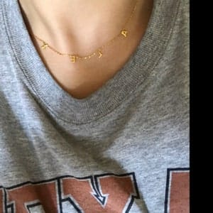 Customer photo review of Personalized Name Necklace