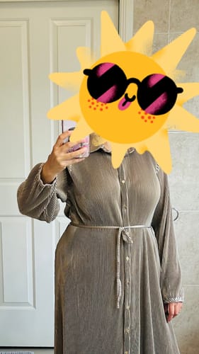 Customer photo review of Rawaa Pleated Dress