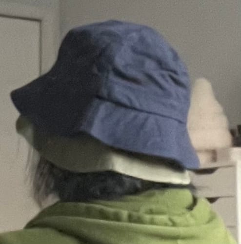 Customer photo review of Big Bucket Hat, Navy