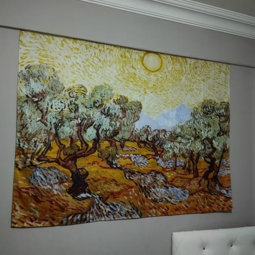 Customer photo review of Van Gogh Olive Trees Tablo Duvar Örtüsü