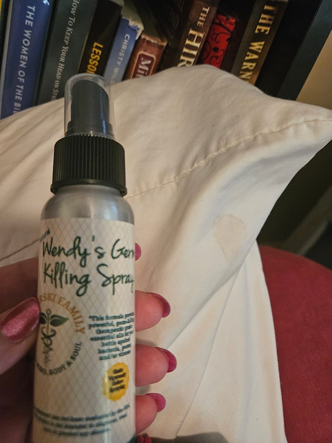 Customer photo review of Wendy's "Germ Away" Spray
