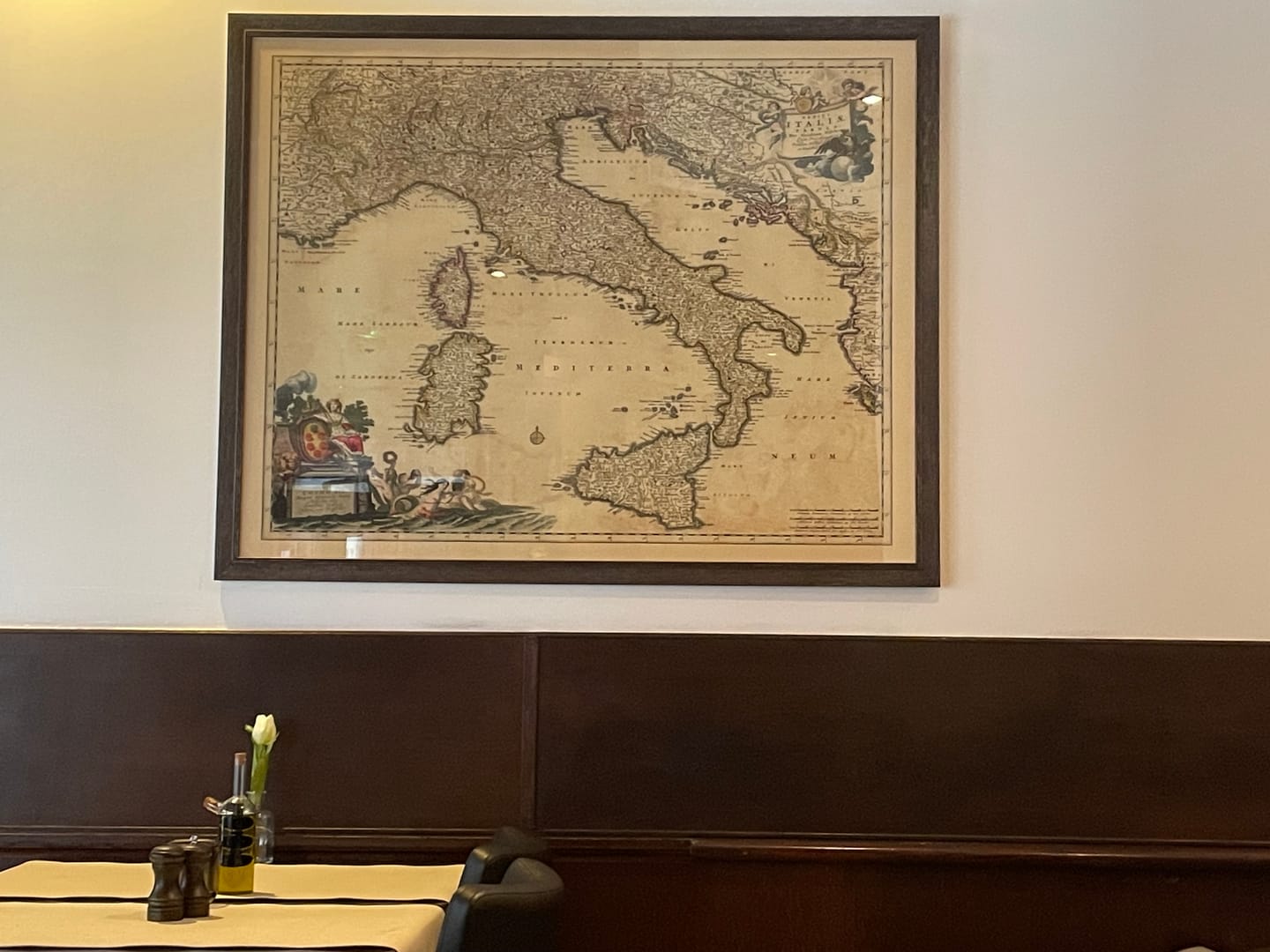 Customer photo review of Old Map of Italy by Visscher, 1690: Rome, Milan, Palermo, Florence, Monaco