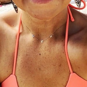 Customer photo review of Personalized Name Necklace