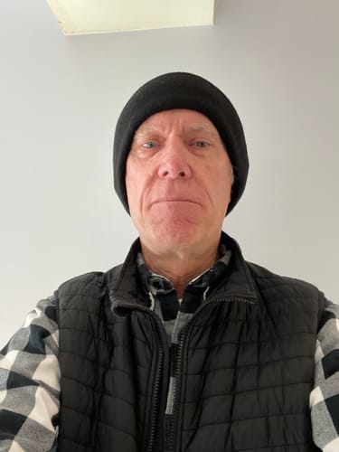Customer photo review of Big Black Wool Beanie