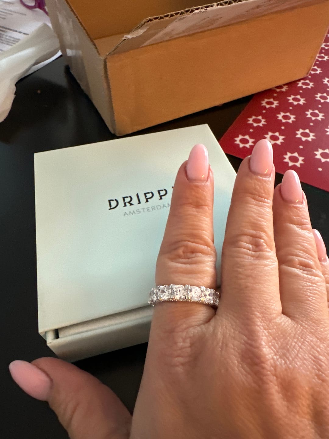 Customer photo review of ICY ICICLE RING 925. - WHITE GOLD