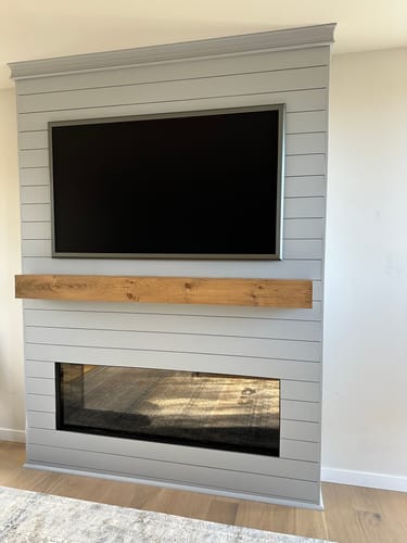 Customer photo review of Rustic Mantels