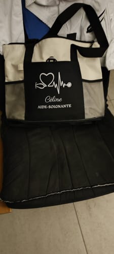 Customer photo review of Sac personnalisé spécial INFIRMIÈRE / SOIGNANTE