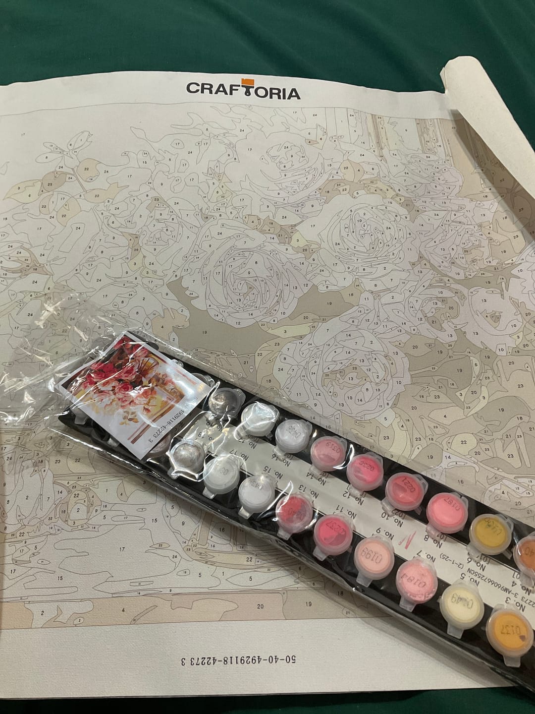 Customer photo review of Numbered Roses