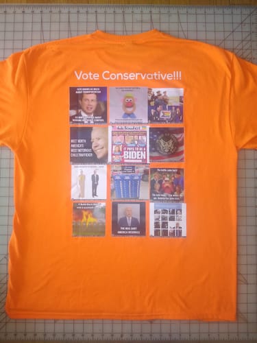 Customer photo review of Custom T-Shirt Full Color Gildan 5000