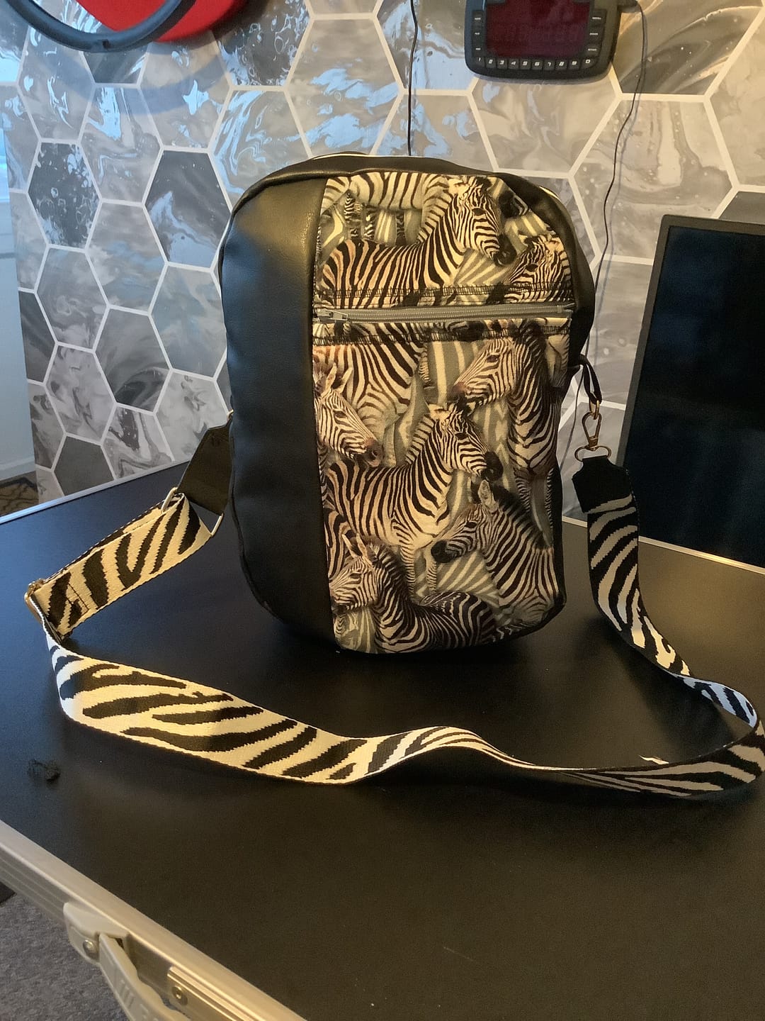 Customer photo review of Zebras Digital Print Cotton Canvas Fabric