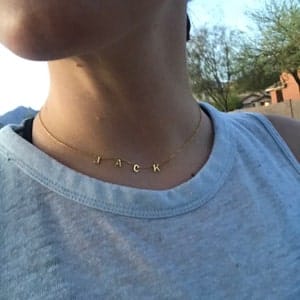 Customer photo review of Personalized Name Necklace