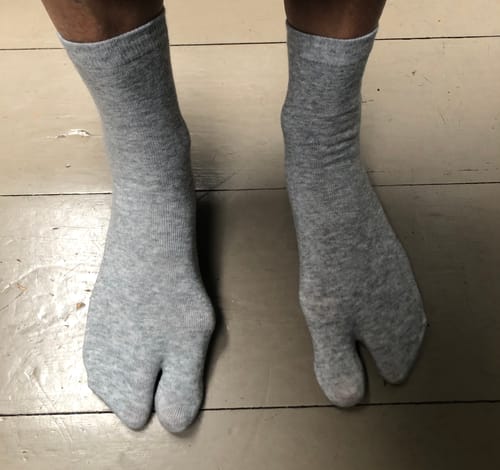 Customer photo review of 5 Paires Chaussettes Deux Doigts