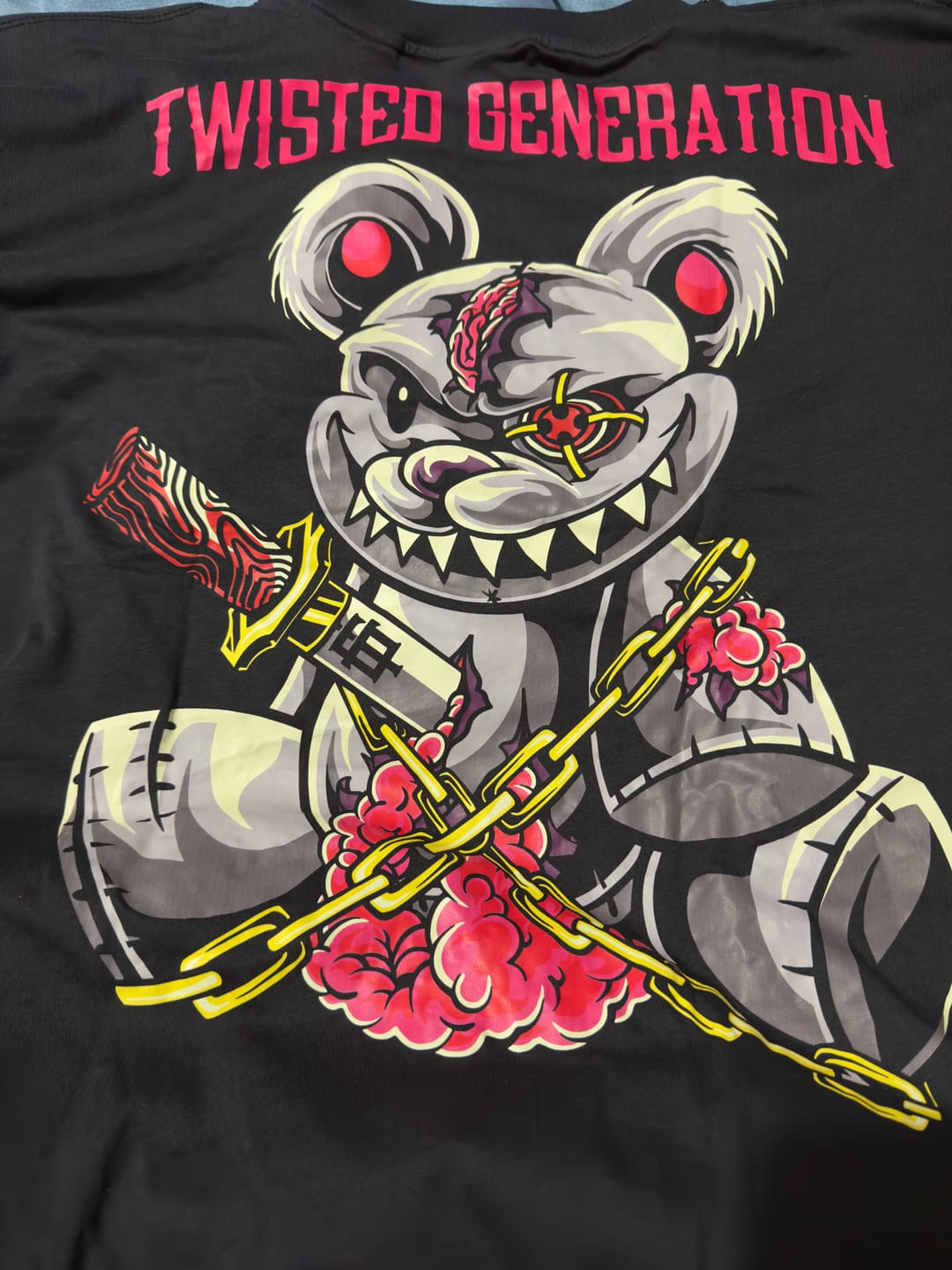 Customer photo review of Psycho Teddy Oversized T-shirt