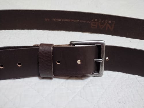 Customer photo review of The Long Haul Belt - Brown Classic 100% Full-Grain Leather Belt