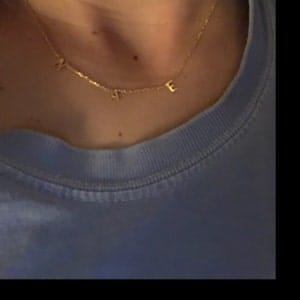 Customer photo review of Personalized Name Necklace