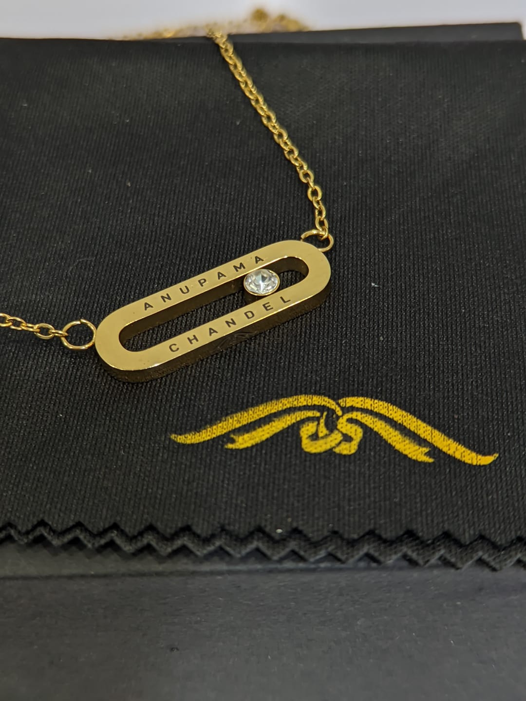 Customer photo review of Personalised Eternal Pendant