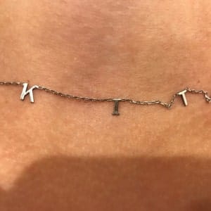 Customer photo review of Personalized Name Necklace