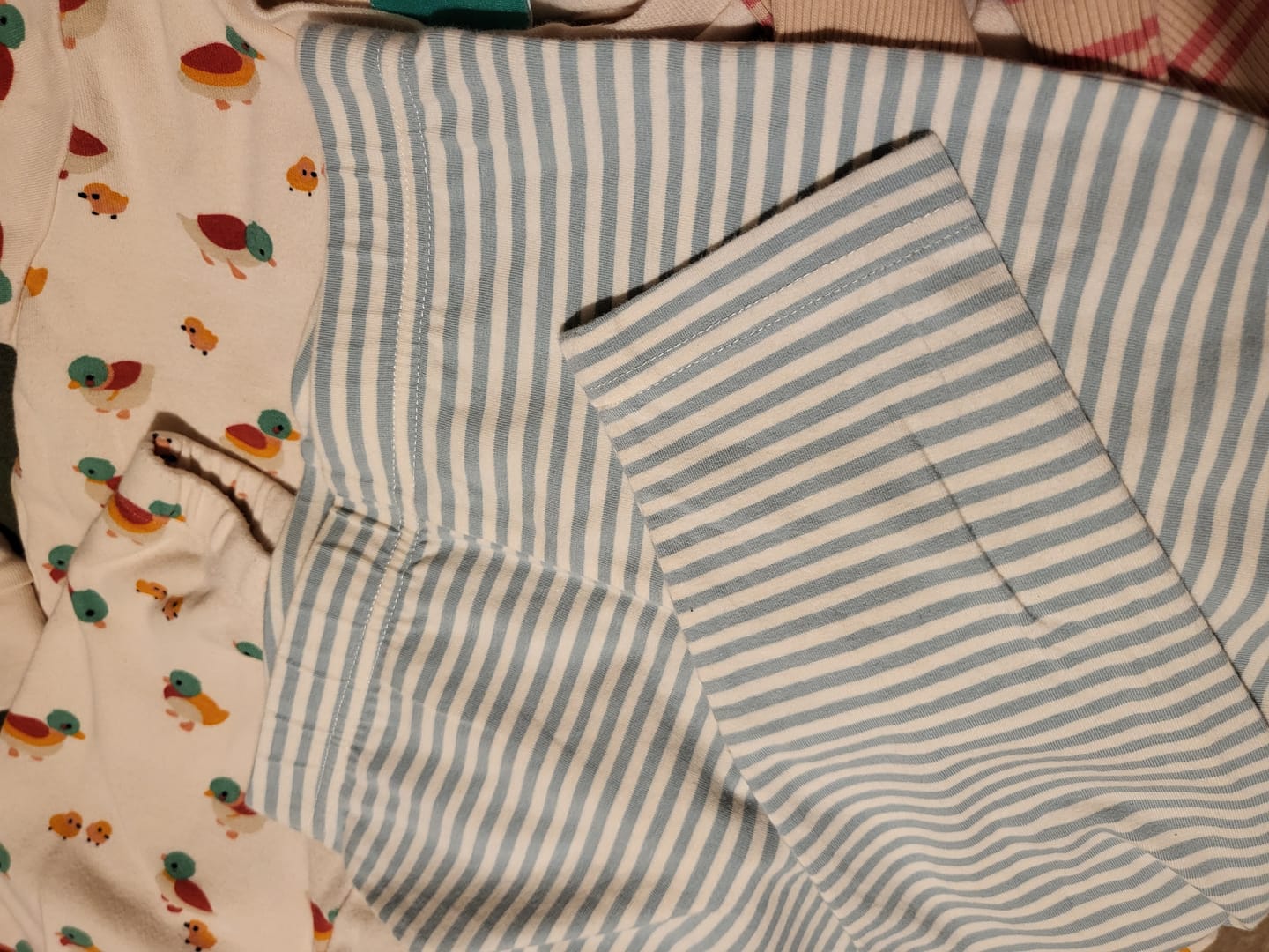 Customer photo review of Blue Striped Leggings