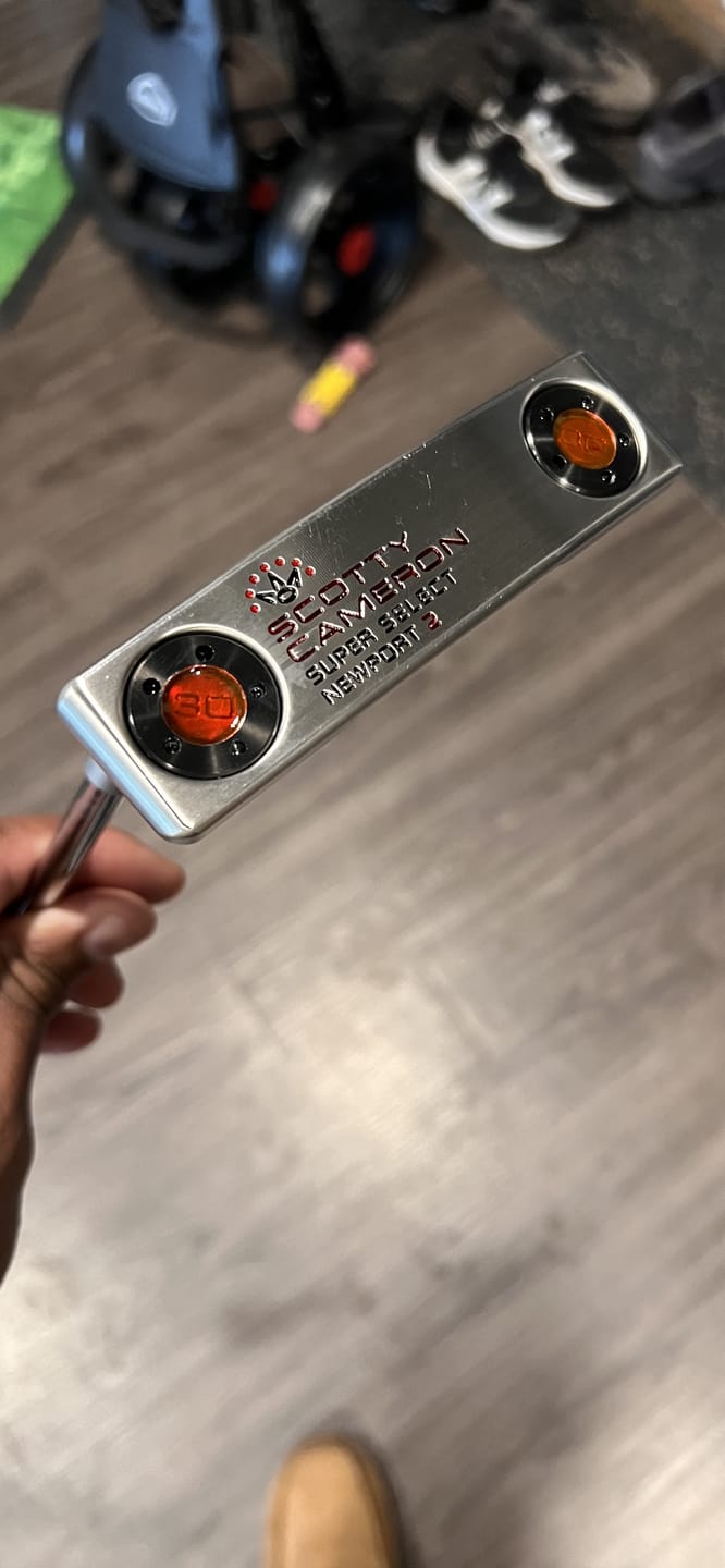 Customer photo review of Satin Black PVD Head Weights Compatible With Scotty Cameron Large Thread Putters