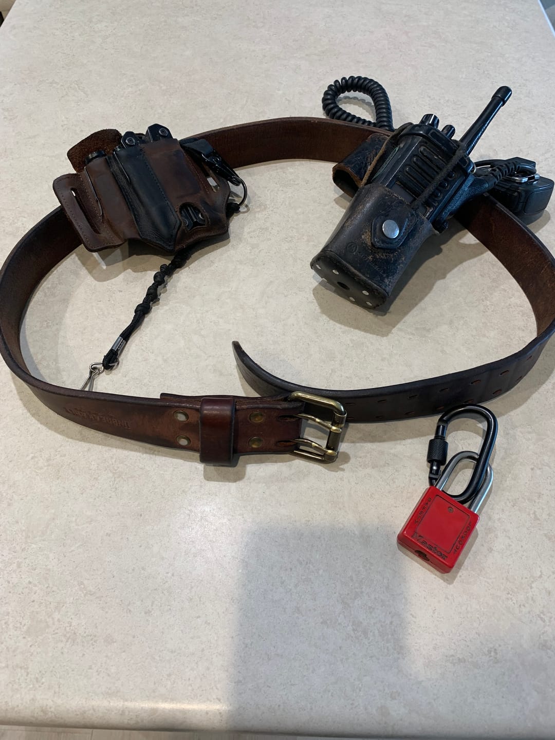 Customer photo review of The Unbreakable Belt - The Original - Old World Tan (Hermann Oak tannery)