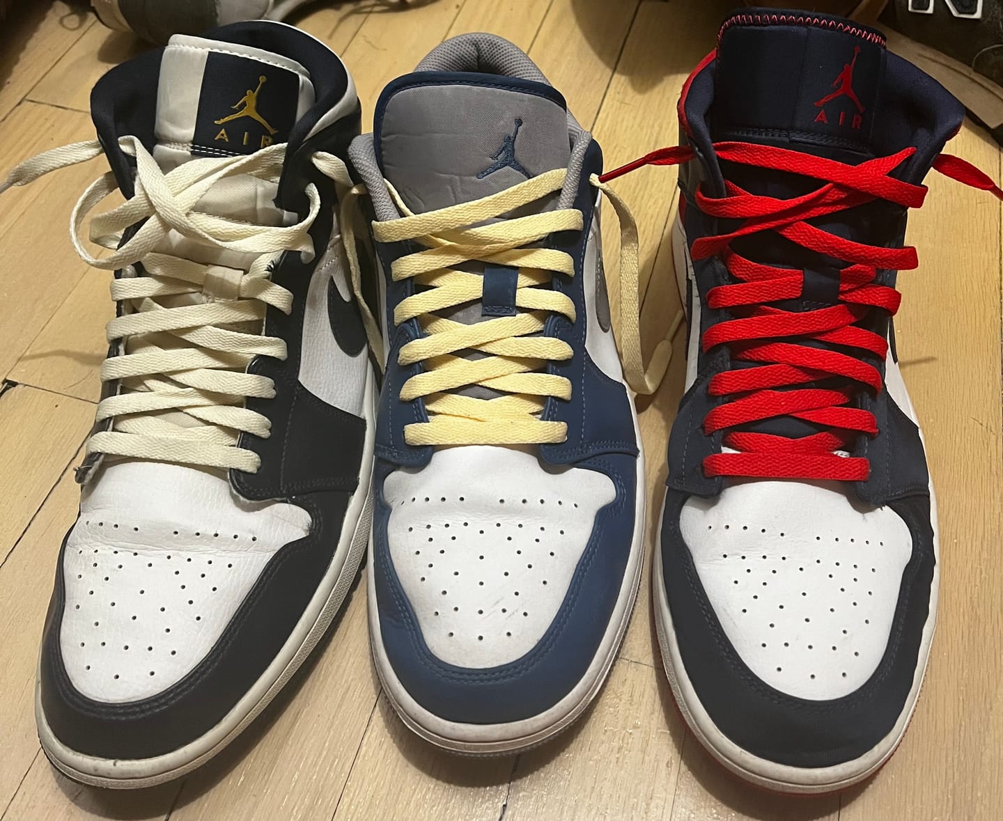Customer photo review of Jordan And Dunk Replacement Shoe Laces