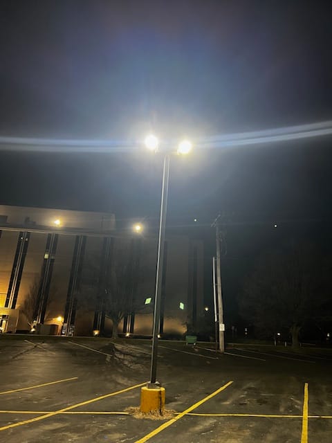 Customer photo review of 150W LED Pole Light with Dusk to Dawn Photocell, 5700K, 21000LM, Universal Mount, Bronze, AC120-277V,  Waterproof IP65, Parking Lot Lights, Outdoor Area Street Security Lighting Fixture