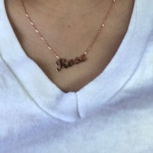 Customer photo review of Personalized Name Necklace