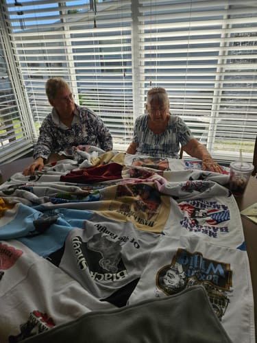 Customer photo review of Classic T-Shirt Blanket