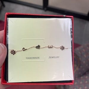 Customer photo review of Paw Letter Bracelet