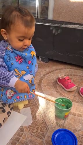 Customer photo review of Giotto Bebé - Kit Pintura Maxi Roll 14 Piezas