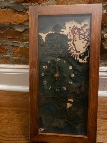 Customer photo review of THE HYRULE 3D WALL CLOCK