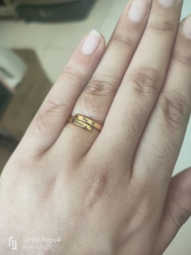 Customer photo review of Printave™ Personalized 2 Layers Ring