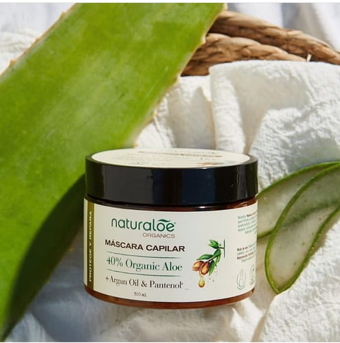 Customer photo review of Mascara Reparación Profunda Aloe & Argán Oil 300ml