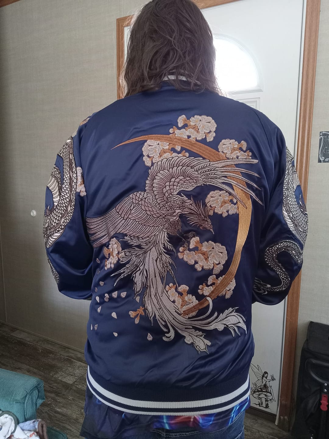 Customer photo review of Double Dragon & Phoenix Sukajan Souvenir Jacket