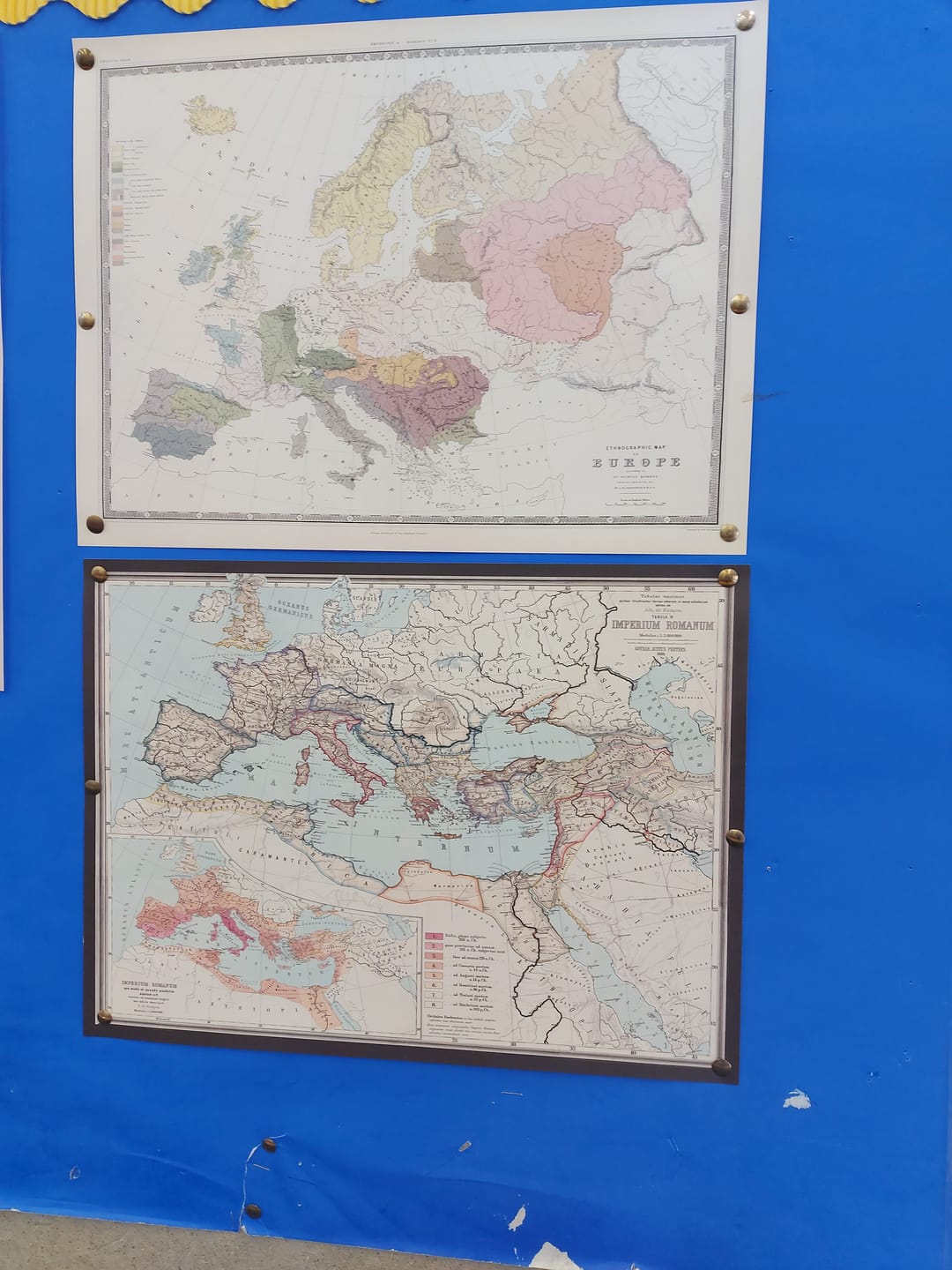 Customer photo review of Old Roman Empire World Map From 266BC to 305AD by Perthes & Kampen, 1889 - Rare Map of Byzantine, West and East Roman Empire & Roads