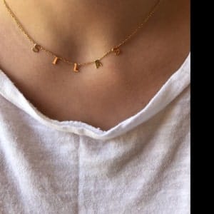 Customer photo review of Personalized Name Necklace