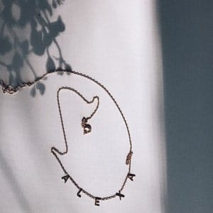 Customer photo review of Personalized Name Necklace
