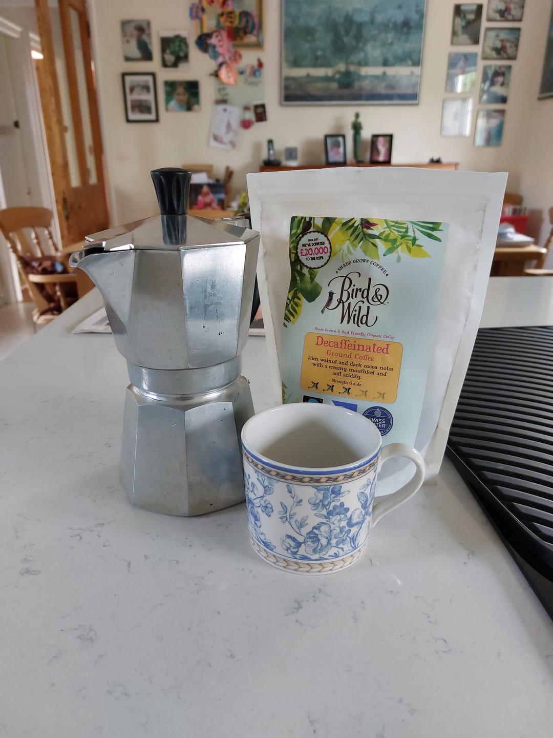 Customer photo review of Swiss Water Decaf Fairtrade Organic Decaffeinated Coffee