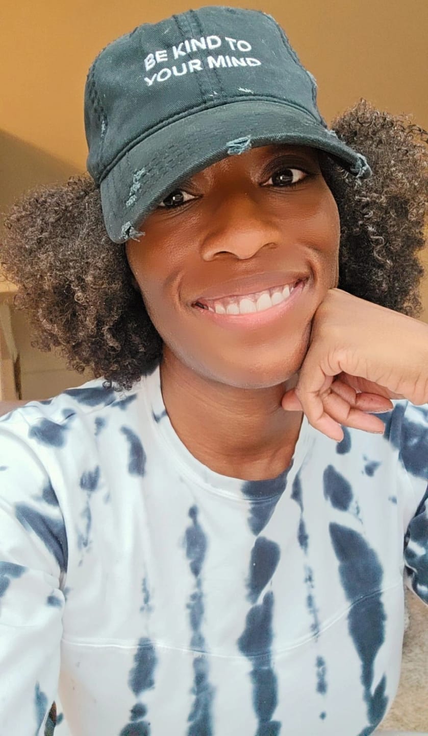 Customer photo review of Be Kind To Your Mind Distressed Hat