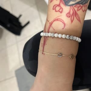 Customer photo review of Paw Letter Bracelet