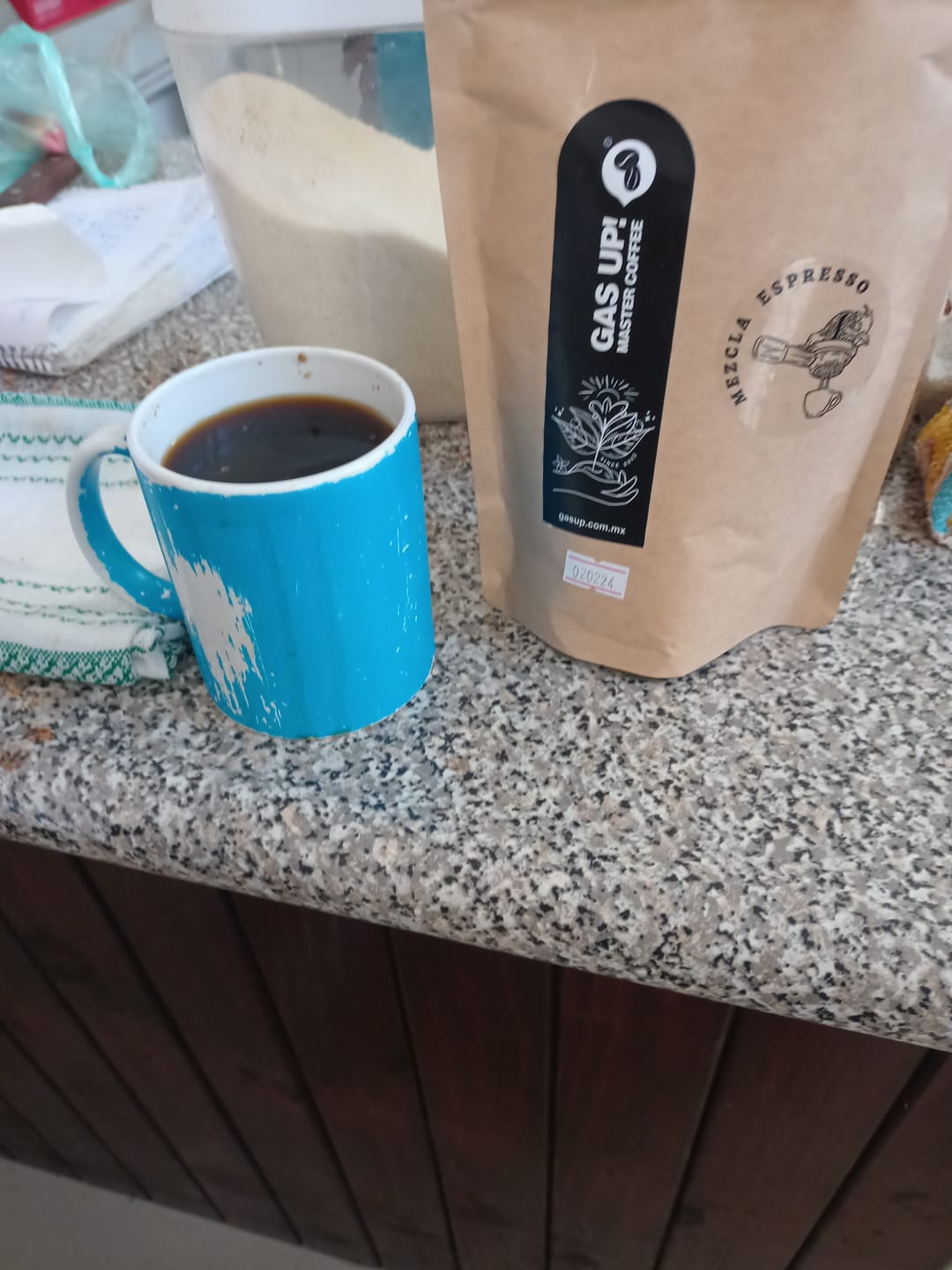 Customer photo review of Mezcla de Café Para Espresso