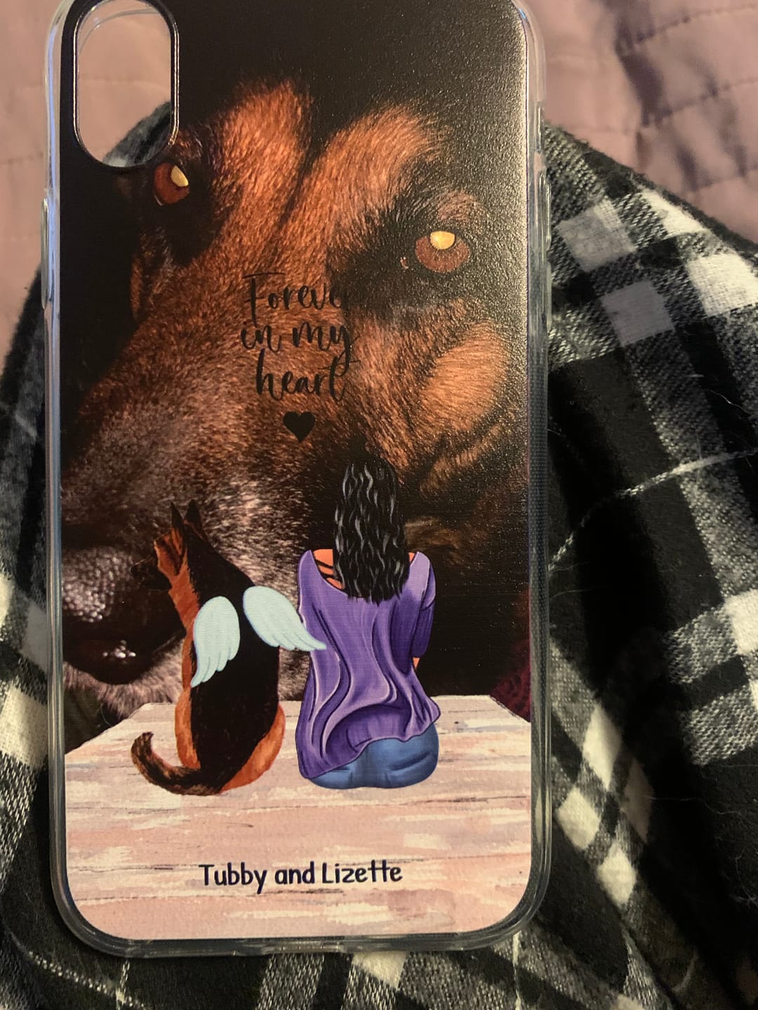 Customer photo review of Together with my pet - Personalized phone case