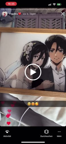 Customer video review of A O T Series LED Light Painting Anime Photo Frame Wall Art